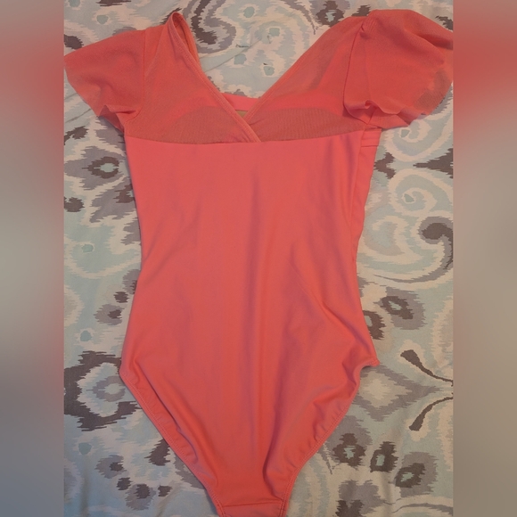 Salmon pink Ballet Leotard - Picture 2 of 3